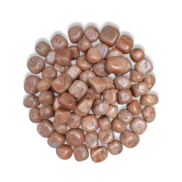 peach moonstone gemstone tumble manufacturer supplier exporter wholesaler jaipur Khambhat rajasthan