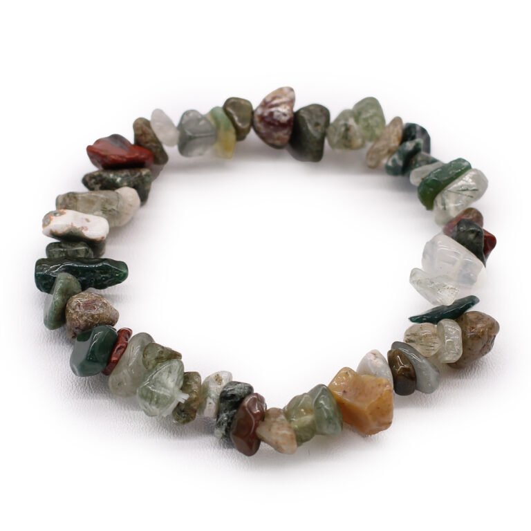 moss agate chips bracelet manufacturer supplier exporter wholesaler jaipur Khambhat rajasthan