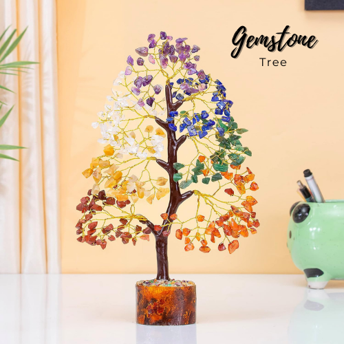 gemstone tree crystal tree manufacturer supplier wholesaler exporter jaipur khambhat rajasthan india h s r export