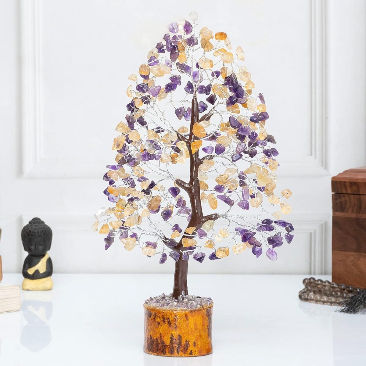 amethyst & citrine crystal tree manufacturer supplier exporter wholesaler jaipur Khambhat rajasthan