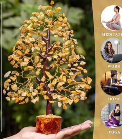 yellow aventurine rystal tree manufacturer supplier exporter wholesaler jaipur Khambhat rajasthan