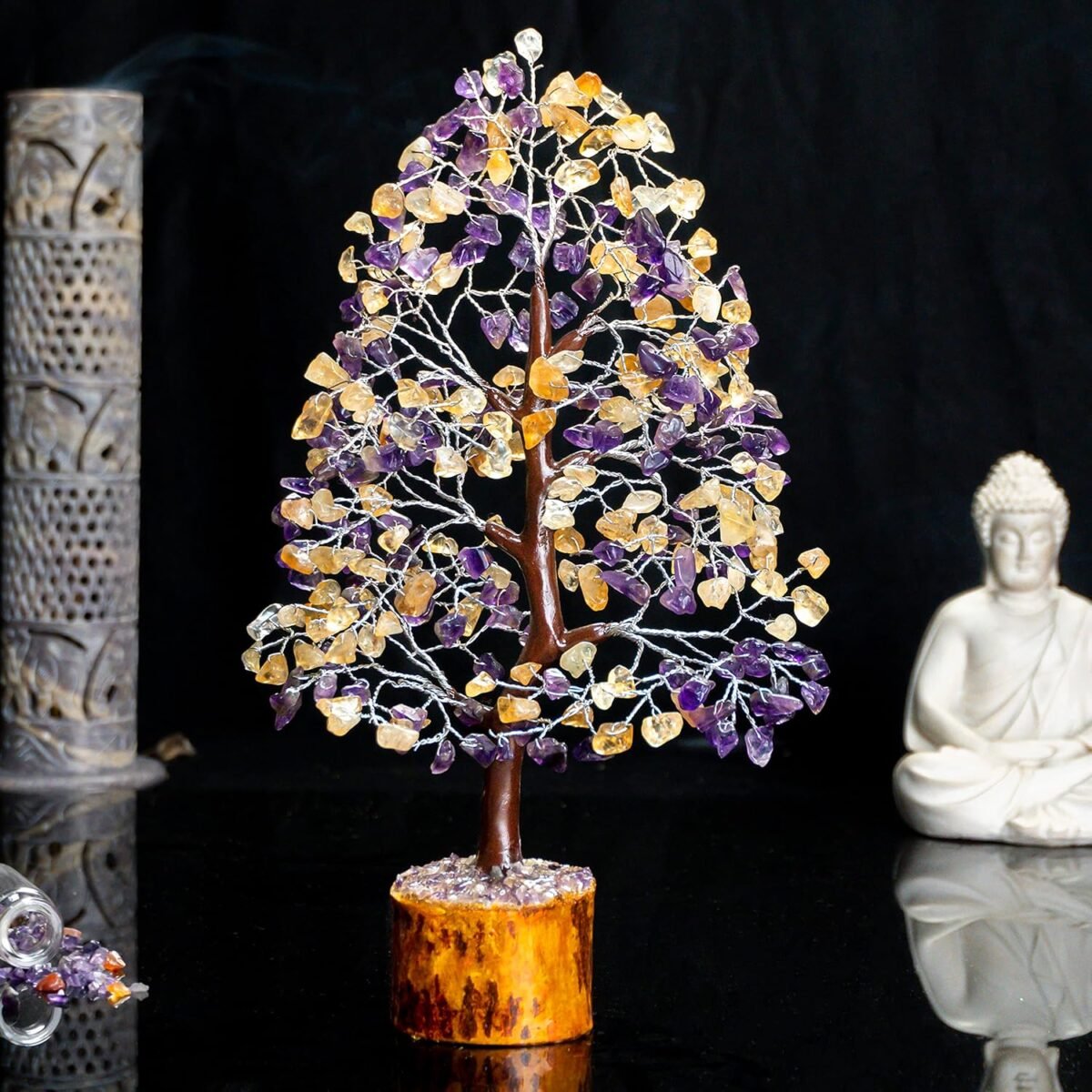 amethyst & citrine crystal tree manufacturer supplier exporter wholesaler jaipur Khambhat rajasthan