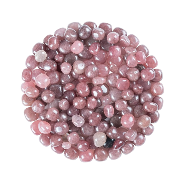 strawberry quartz gemstone tumble manufacturer supplier exporter wholesaler jaipur Khambhat rajasthan